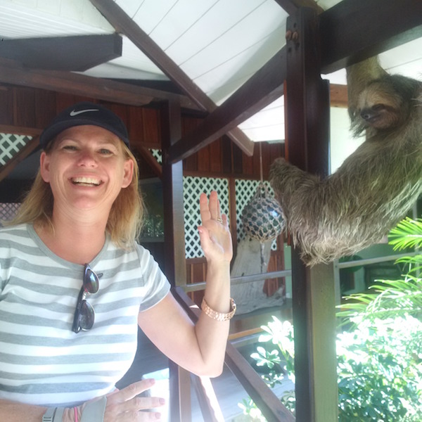 costa rica me and sloth